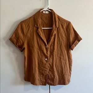 Grae Cove linen button down shirt